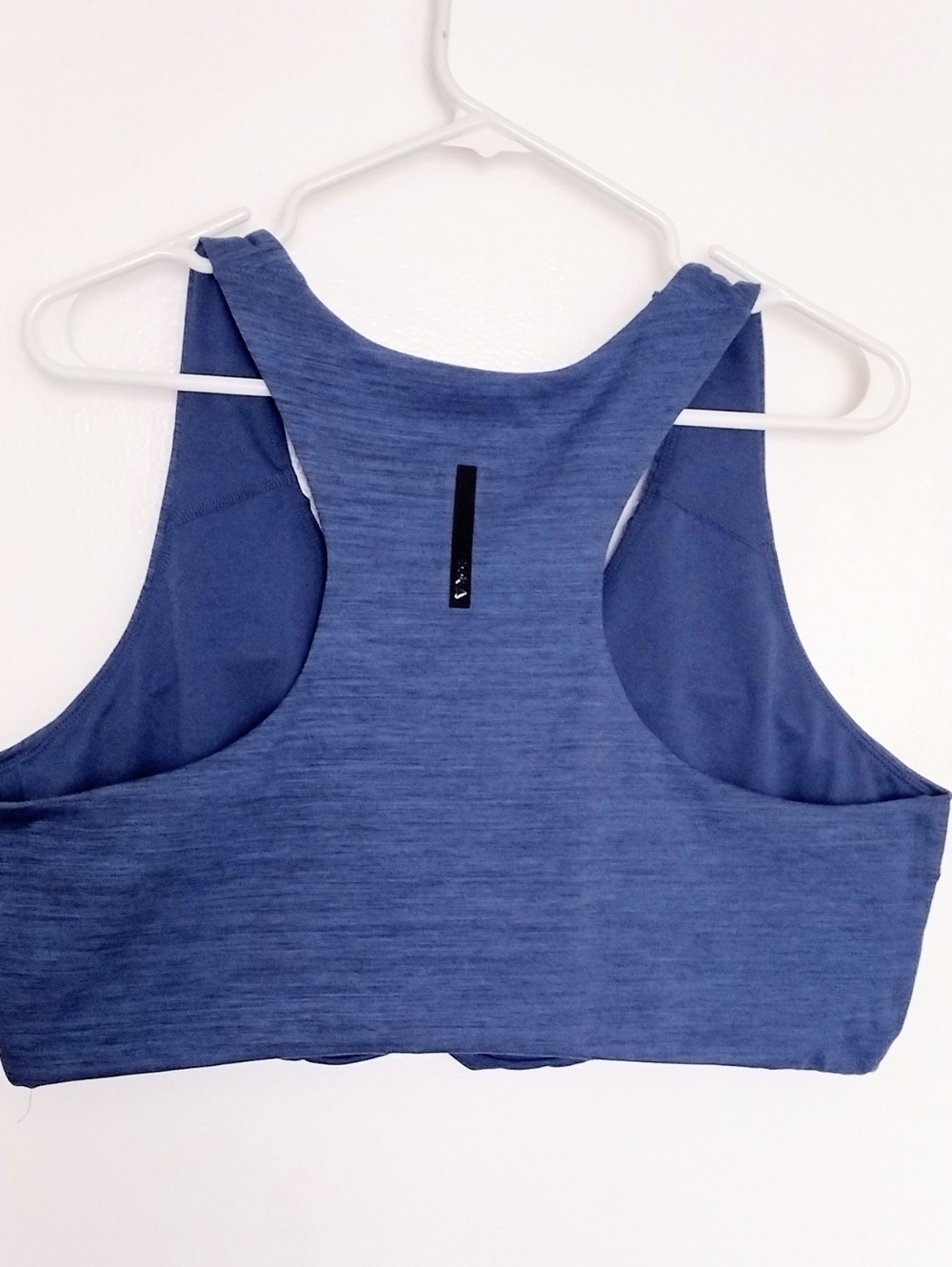 Reebok Heathered Blue Racerback Performance Sports Bra